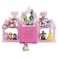 Demao for Toniebox 21 Shelf Magnetic Floating Shelf for Tonies Figures 1525pcs Display Shelves for Toniebox in Childrens Room Decoration Wall Mounted Rack for Tonies Figures StoragePink Castle