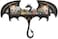 FNYDOX Gothic Evil Dragon Decor Crystal Display Shelf for Wall Wooden Witchy Shelf Rock Display Case Knick Knack Organizer Trinket Holder Wall Hanging Shelves for Essential Oil Nail Polish