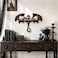 FNYDOX Gothic Evil Dragon Decor Crystal Display Shelf for Wall Wooden Witchy Shelf Rock Display Case Knick Knack Organizer Trinket Holder Wall Hanging Shelves for Essential Oil Nail Polish