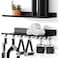Crostice 2Tier Floating Shelf Compatible with Tonal Accessories Home Gym Storage Shelf Gym Rack Wall Mount Organizer Workout Metal Holder TBracket Lock Adapters Hanger US Patent Holding