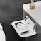 VAN CADENE 2Pack Foldable Floating Shelves for Wall No Drill White Wall Shelves Small Floating Shelf for Bathroom Bedroom RV KitchenAdhesive Shelves for Phones Watches Renter Friendly