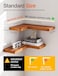 BATODA Acacia Wood Corner Floating Shelves 17 x 12 Corner Shelf Wall Mounted Floating Book Shelves for Wall Brackets and Shelving Hardware Included for Kitchen Living Room Bathroom Set 2