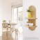 SweetSage Wooden Arched Wall Shelf Boho Decor Floating Shelves Book Display Rainbow Shelf for Home Bedroom Living Room Nursery Office 22 x 118 Inches Natural