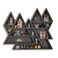 FNYDOX Triangle Mountain Crystal Shelf Display for Wall Rock Gem Healing Stone Collections Display Shelf Crystal Holder Trinket Organizer Knick Knack Shelf Witchy Decor Gift for Women 2025 UPGRADED