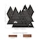 FNYDOX Triangle Mountain Crystal Shelf Display for Wall Rock Gem Healing Stone Collections Display Shelf Crystal Holder Trinket Organizer Knick Knack Shelf Witchy Decor Gift for Women 2025 UPGRADED