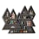 FNYDOX Triangle Mountain Crystal Shelf Display for Wall Rock Gem Healing Stone Collections Display Shelf Crystal Holder Trinket Organizer Knick Knack Shelf Witchy Decor Gift for Women 2025 UPGRADED