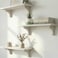 Willowy Real Wood White Shelves for Wall 17 inch 3 Pack Easy to Install Template and Video Included White Wall Shelves Shelves for Room Decorative Wall Shelf
