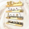 RORKIM 4 Pack 15 Inch Gold Reflective Acrylic Shelves Gold Foating Shelves Modern Sunglasses Essential Oil Picture Ledge Display Toy Storage Shelf