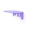 SetGame 2Pack Acrylic Small Wall Shelves 7 Inch Floating Shelf for Walls Home Wall Display Ledges for Storage Room Dcor Small Album Items Organizer Display Dripping Wall Decor