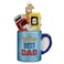 Old World Christmas Best Dad Mug Glass Blown Ornament for Christmas Tree Handcrafted Holiday Decoration Coffee Collection