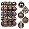 Briful 30PCS 236 Christmas Ball Ornaments Shatterproof Brown Christmas Tree Decorations Xmas Tree Balls Halloween Ornaments Dcor