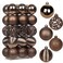 Briful 30PCS 236 Christmas Ball Ornaments Shatterproof Brown Christmas Tree Decorations Xmas Tree Balls Halloween Ornaments Dcor