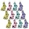 Lillian Vernon Bunny Blown Glass Easter Ornaments Handcrafted Hanging Tree Decorations Easter Bunny Holiday Party Decor 275 in Assorted 12Piece Set