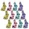Lillian Vernon Bunny Blown Glass Easter Ornaments Handcrafted Hanging Tree Decorations Easter Bunny Holiday Party Decor 275 in Assorted 12Piece Set