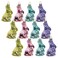 Lillian Vernon Bunny Blown Glass Easter Ornaments Handcrafted Hanging Tree Decorations Easter Bunny Holiday Party Decor 275 in Assorted 12Piece Set