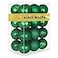 GameXcel Emerald Green 32 Large Christmas Balls Christmas Tree Decoration Ornaments Shatterproof Hanging Balls for Birthday St Patricks Day Easter Mardi Gras Holiday Wedding Decorations Set of 24pcs