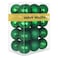 GameXcel Emerald Green 32 Large Christmas Balls Christmas Tree Decoration Ornaments Shatterproof Hanging Balls for Birthday St Patricks Day Easter Mardi Gras Holiday Wedding Decorations Set of 24pcs