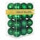 GameXcel Emerald Green 32 Large Christmas Balls Christmas Tree Decoration Ornaments Shatterproof Hanging Balls for Birthday St Patricks Day Easter Mardi Gras Holiday Wedding Decorations Set of 24pcs