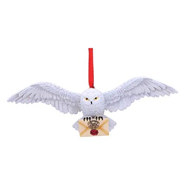 Nemesis Now Harry Potter Hedwig Hanging Ornament Polyethylene Terephthalate White 13cm