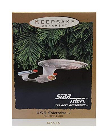 Hallmark Star Trek The Next Generation USS Enterprise Blinking Light Keepsake Ornament