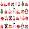 Sumind 30 Pack 3D Mini Resin Christmas Ornaments for Tree Small Xmas Miniature Hanging Ornaments Tiny Christmas Figurines Pendant Decoration for Party Decor