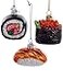 Kurt S. Adler Kurt S Adler Noble Gems Sushi Glass Ornaments 3 AssortedChristmas