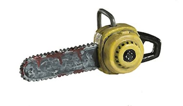 HorrorNaments Bloody Chainsaw Ornament Scary Prop and Decoration for Halloween Christmas Parties and Events by