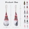 DUJSRZL 12 Piece Christmas Tree Hanging Dwarfs Swedish Plush Dwarfs Handmade Santa Claus Elf Christmas Decorations Home Festival Decorations