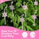 Boao Light Pink 15 Pcs Crystal Snowflake Ornaments for Winter Acrylic Snowflake Decorations Wonderland for Party Favor Celebration