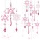 Boao Light Pink 15 Pcs Crystal Snowflake Ornaments for Winter Acrylic Snowflake Decorations Wonderland for Party Favor Celebration