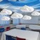 VioraWhite 9 Pcs Blue Sky White Cloud Ceiling Decor Include 12 x 2 ft Fluorescent Light Covers 6 Packs Imitation Artificial 3D Cloud Props Classroom DIY Hanging Ornament Picnic Party Decorations