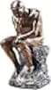 Aendu Creative Thinker Statues Individual Figurine for Living Room Decor H 96 Inch Sandstone Unique Sculpture Enhancing Creativity and Inspiration in Home or Office Copper