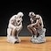 Aendu Creative Thinker Statues Individual Figurine for Living Room Decor H 96 Inch Sandstone Unique Sculpture Enhancing Creativity and Inspiration in Home or Office Copper