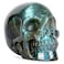 LEADGEM 3 Labradorite Crystal Skull Figurine Decor Healing Stones Carved Luminous Stone Skull Head Statue Sculpture Ornaments