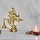 Purpledip Rare and Unique Pure Brass Brahma Aarti Deepak 10224