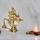 Purpledip Rare and Unique Pure Brass Brahma Aarti Deepak 10224