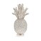 Modern Day Accents Crystal Silver Pineapple Sculpture Clear