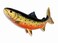 LX Handpainted Brown Brook Trout Statue Game Fish Replica 10