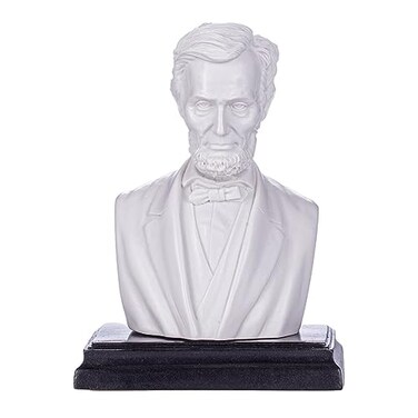 danila-souvenirs danilasouvenirs American President Abraham Lincoln Marble Bust Statue Sculpture 5 125 cm