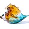 LCCCK Sea Glass Art Figurines Hand Blown Conch Shell Sculpture Green Sea Glass Decor Creative Conch Seashell Statue For Coastal Room Decor Knick Knacks Home Decor Kitchen Decorations Above Cabinets
