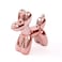 Notakia Cute Ceramics Pink Balloon Dog Statue Crafts Living Room Desktop DecorationsHandmade Modern Small Ceramic Animal Statue Ornament Home Decor Accents Pink Balloon Dog