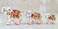 eSplanade Marble Elephant Family with Calf Set of 3 Sculpture Showpiece Figurines Home Decor White Multi 5 Inches