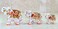 eSplanade Marble Elephant Family with Calf Set of 3 Sculpture Showpiece Figurines Home Decor White Multi 5 Inches