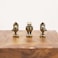 RillyRellow Hinge Head Owl Hinge Decorative Topper Miniature Magnetic Figurine Door Decor Whimsical Quirky Home Decor Animal Lover Gift Cute Owl Decor 3 per Set