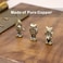 RillyRellow Hinge Head Owl Hinge Decorative Topper Miniature Magnetic Figurine Door Decor Whimsical Quirky Home Decor Animal Lover Gift Cute Owl Decor 3 per Set