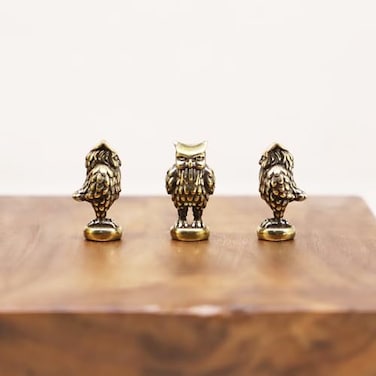 RillyRellow Hinge Head Owl Hinge Decorative Topper Miniature Magnetic Figurine Door Decor Whimsical Quirky Home Decor Animal Lover Gift Cute Owl Decor 3 per Set