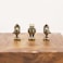 RillyRellow Hinge Head Owl Hinge Decorative Topper Miniature Magnetic Figurine Door Decor Whimsical Quirky Home Decor Animal Lover Gift Cute Owl Decor 3 per Set