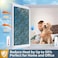 Countewol Upgraded Window Privacy Film One Way Daytime Privacy Static Cling Sun Blocking Anti UV Reflective Window Tint for Home and Office Black SilverLeaves 175 X 787 in