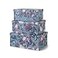 SoulLane Soul Lane Decorative Storage Cardboard Boxes with Lids Elegance in Bloom Set of 3 Floral Moody Paperboard Nesting Boxes