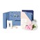 Savor Deluxe Wedding Keepsake Box with 52 Labels 6 Drawers and 8 Vertical Files AcidFree Memory Organizer for Wedding Day Bridal Shower Anniversary Blue No Customization
